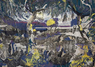 Dejima Bay (détail), Arnaud Rochard, huile sur toile, 190x230cm, 2018